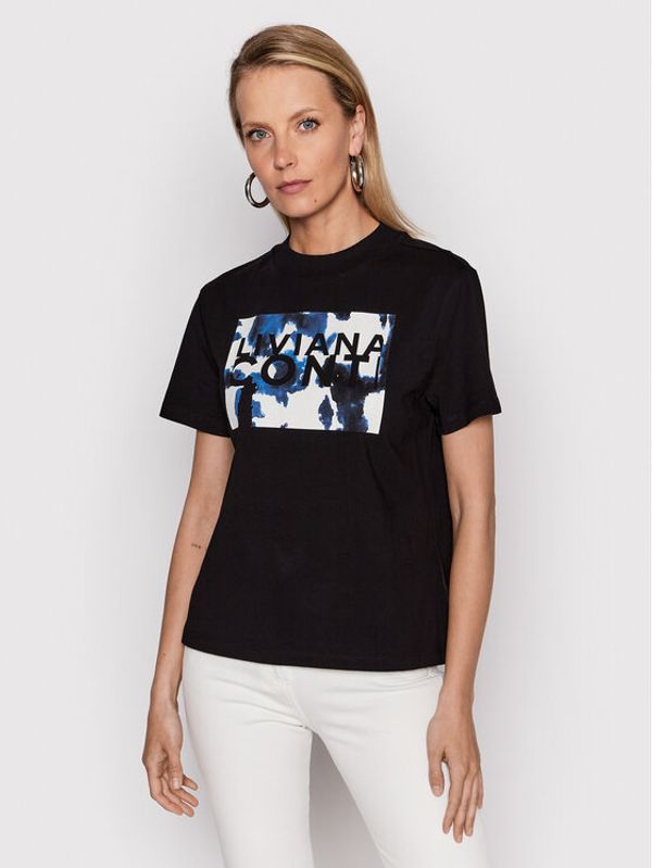 Liviana Conti Liviana Conti Тишърт L2SW48 Черен Relaxed Fit