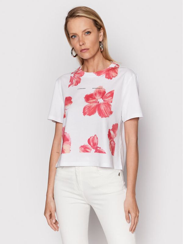 Liviana Conti Liviana Conti Тишърт L2SW49 Бял Relaxed Fit