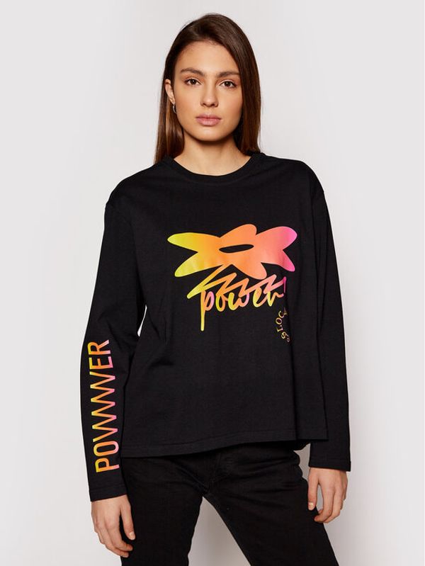 Local Heroes Local Heroes Блуза Flower Power SS21T0061 Черен Oversize