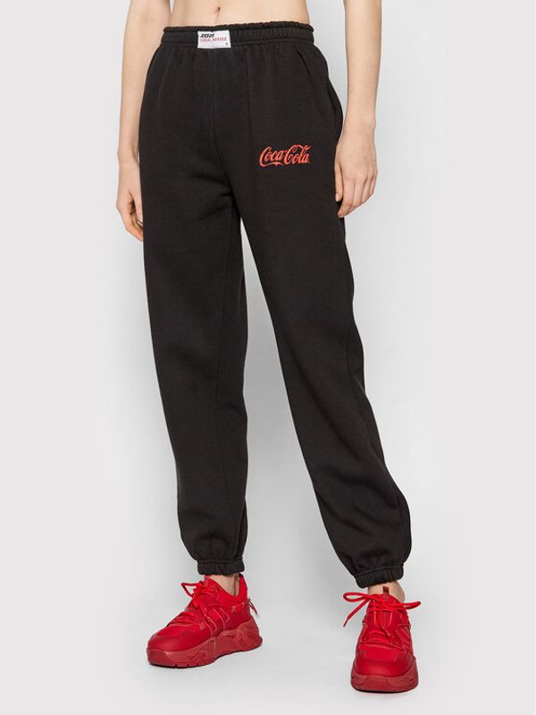 Local Heroes Local Heroes Долнище анцуг COCA-COLA Rhinestones LHCCP001 Черен Oversize