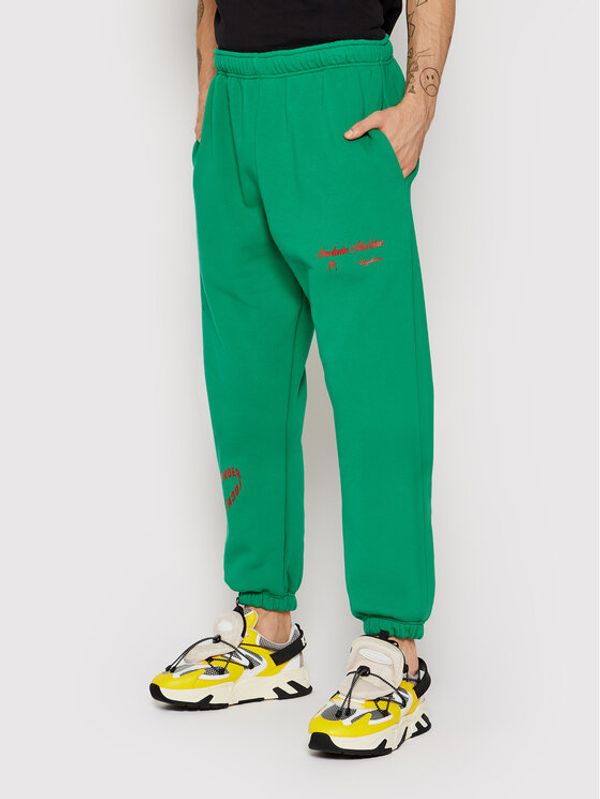 Local Heroes Local Heroes Долнище анцуг Serotonin Machine AW21P0069 Зелен Regular Fit