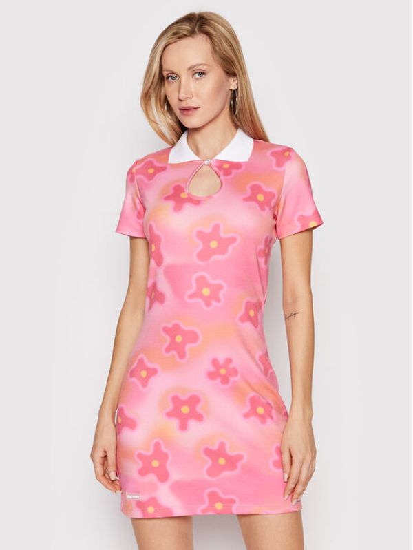 Local Heroes Local Heroes Ежедневна рокля Cyber Cute SS22D0005 Розов Slim Fit