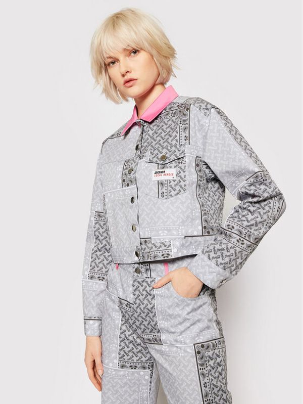 Local Heroes Local Heroes Преходно яке COCA-COLA Patchwork LHCCJ002 Сив Regular Fit