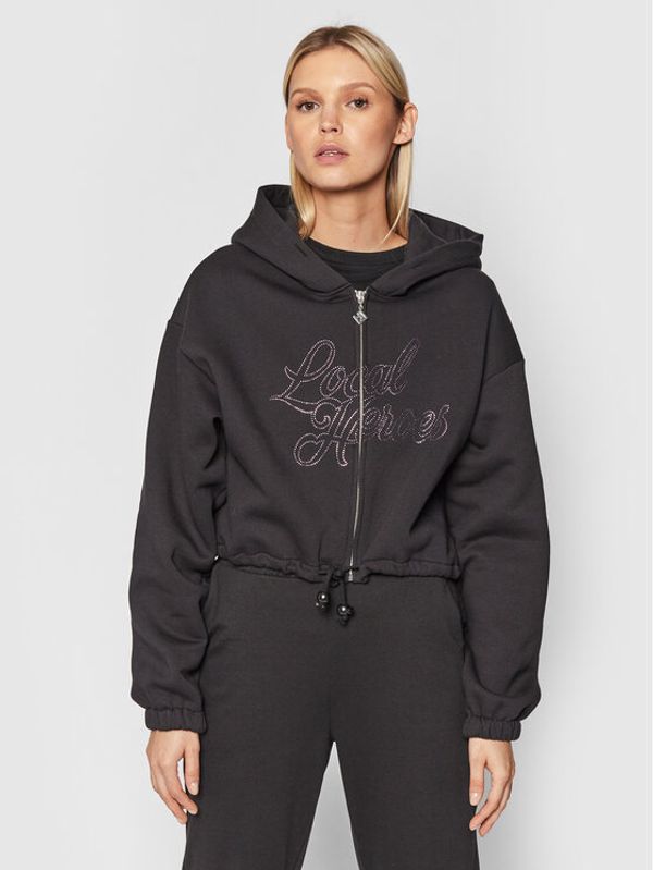 Local Heroes Local Heroes Суитшърт Nostalgic Rhinestones AW21S0039 Черен Relaxed Fit