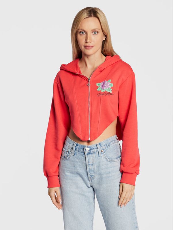 Local Heroes Local Heroes Суитшърт Rose AW22S0004 Червен Relaxed Fit
