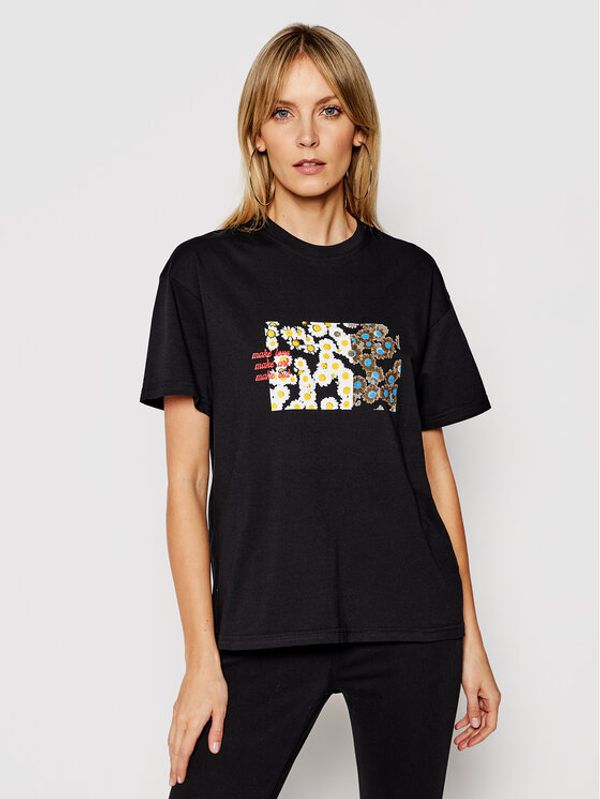 Local Heroes Local Heroes Тишърт Daisy Fields SS21T0004 Черен Regular Fit