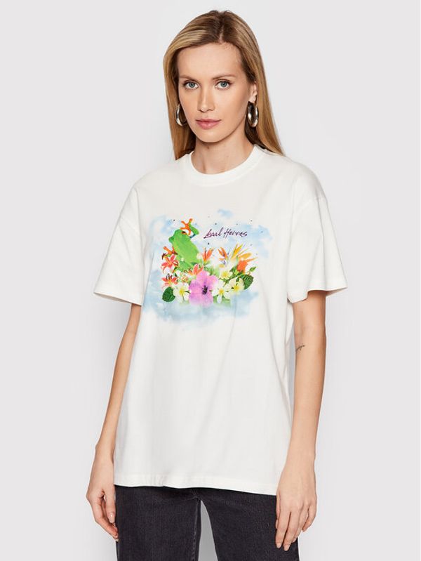 Local Heroes Local Heroes Тишърт Lost In Paradise SS22T0002 Бял Oversize