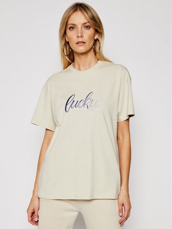 Local Heroes Local Heroes Тишърт Lucky SS21T0031 Бежов Regular Fit