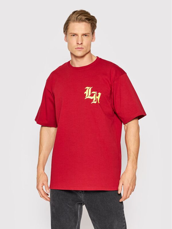 Local Heroes Local Heroes Тишърт Supreme SS22T0053 Червен Oversize
