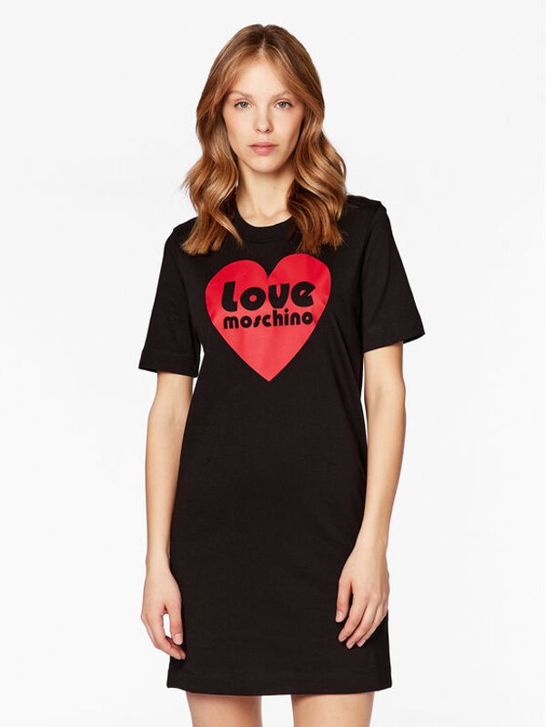 LOVE MOSCHINO LOVE MOSCHINO Ежедневна рокля W5A0230M 4405 Черен Regular Fit