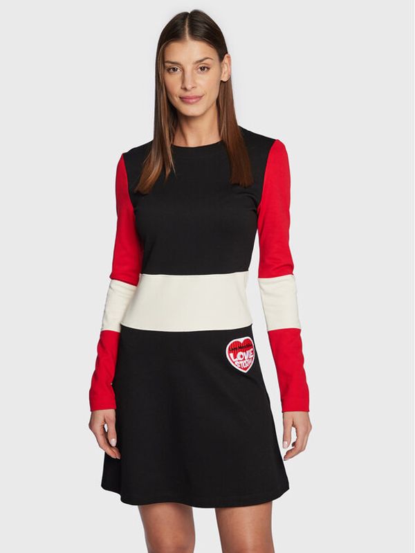LOVE MOSCHINO LOVE MOSCHINO Ежедневна рокля W5D0280E 2389 Черен Regular Fit