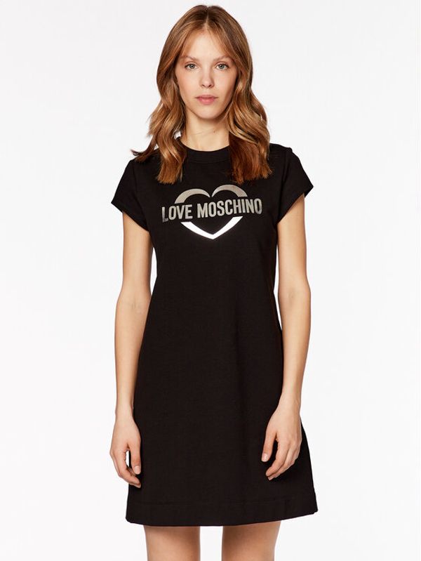 LOVE MOSCHINO LOVE MOSCHINO Ежедневна рокля W5D1901E 2246 Черен Regular Fit