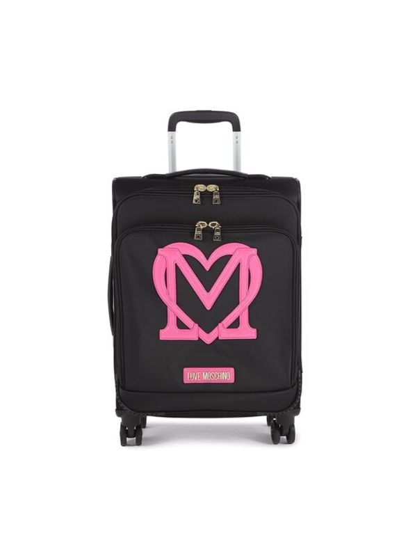 LOVE MOSCHINO LOVE MOSCHINO Малък текстилен куфар JC5101PP1GKX000C Черен