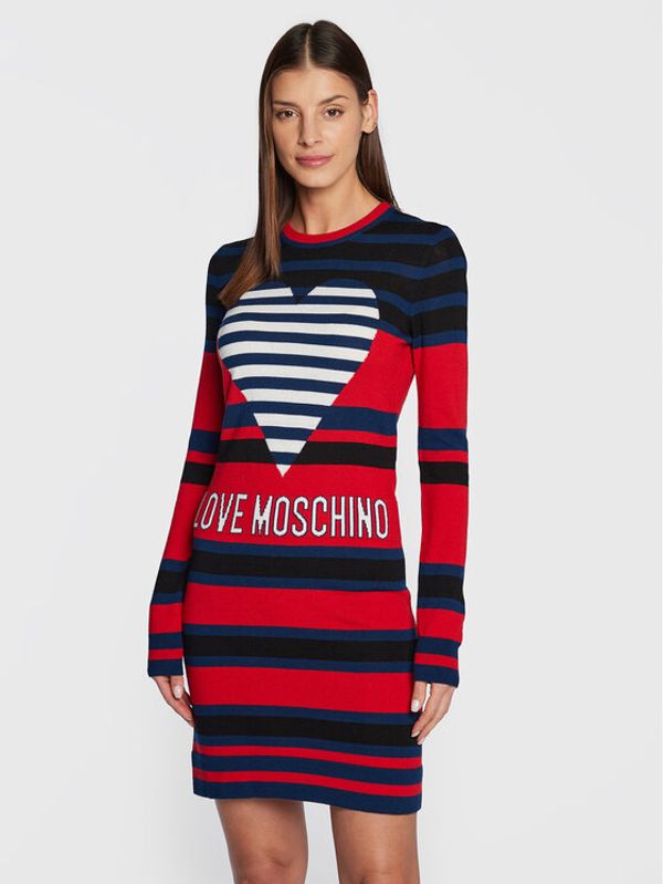 LOVE MOSCHINO LOVE MOSCHINO Плетена рокля WSE2010X 1148 Цветен Regular Fit