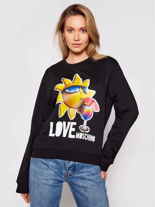 LOVE MOSCHINO LOVE MOSCHINO Суитшърт W630637M 4267 Черен Regular Fit