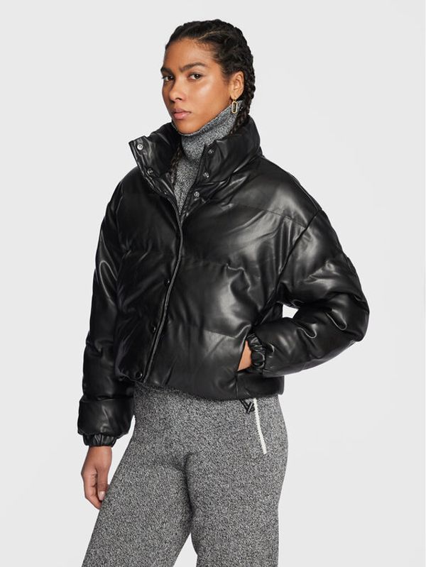 LTB LTB Пухено яке Matama 44041 25004 Черен Relaxed Fit