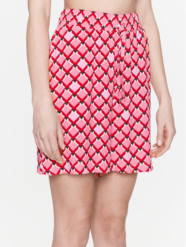 LTB LTB Шорти от плат Tidere 41002 25014 Розов Regular Fit