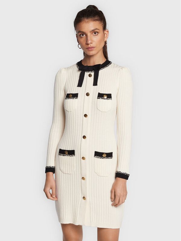 Luisa Spagnoli Luisa Spagnoli Плетена рокля Mela 0576454 Бежов Regular Fit