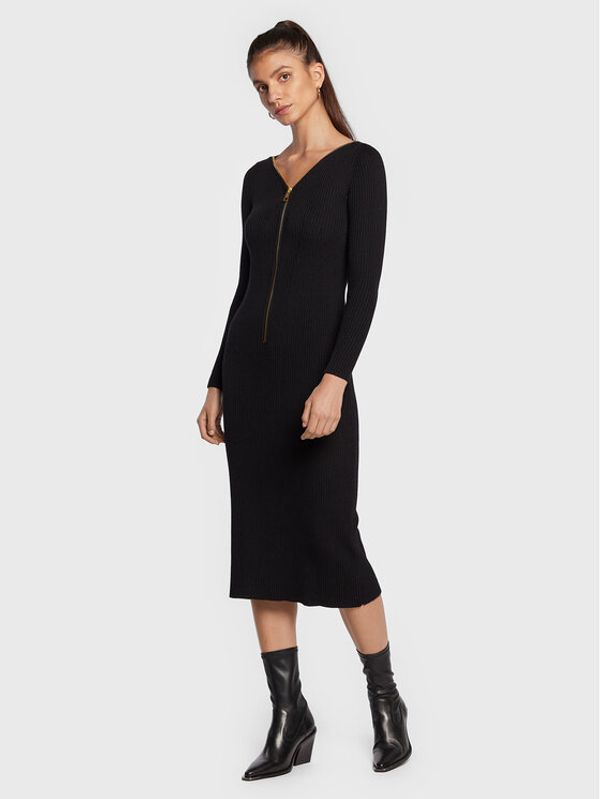 Luisa Spagnoli Luisa Spagnoli Плетена рокля Melodia 0576462 Черен Regular Fit