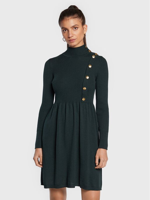 Luisa Spagnoli Luisa Spagnoli Плетена рокля Mentuccia Зелен Regular Fit