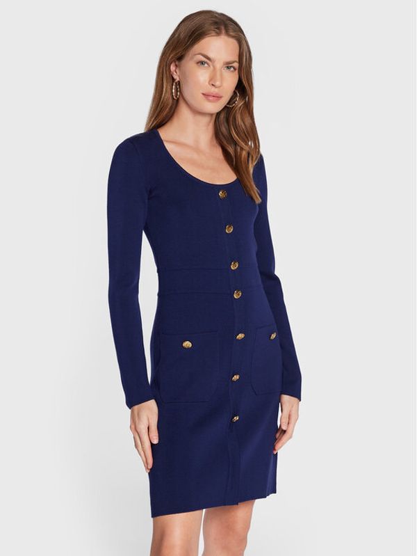 Luisa Spagnoli Luisa Spagnoli Плетена рокля Monolite 0576603 Син Regular Fit
