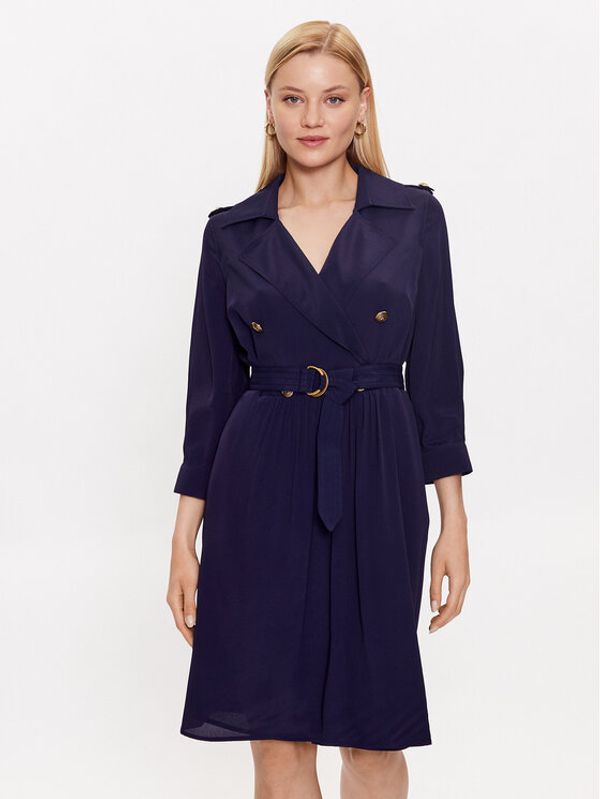 Luisa Spagnoli Luisa Spagnoli Рокля тип риза Palau 539662 Тъмносин Regular Fit