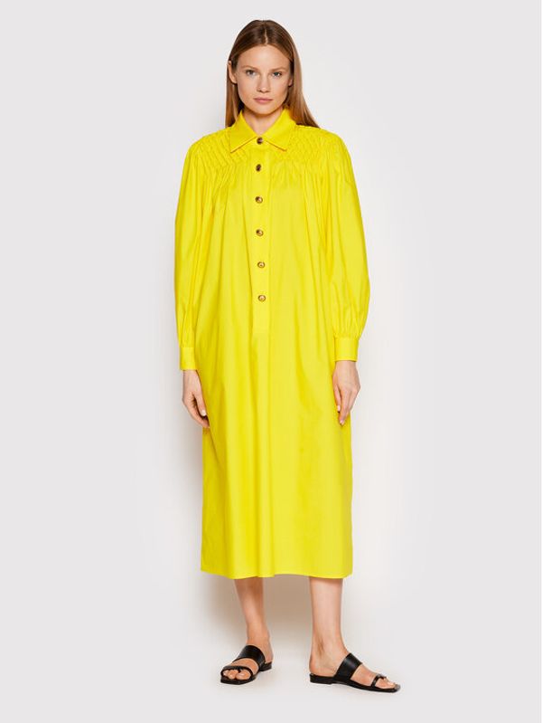Luisa Spagnoli Luisa Spagnoli Рокля тип риза Paratia 538915 Жълт Loose Fit