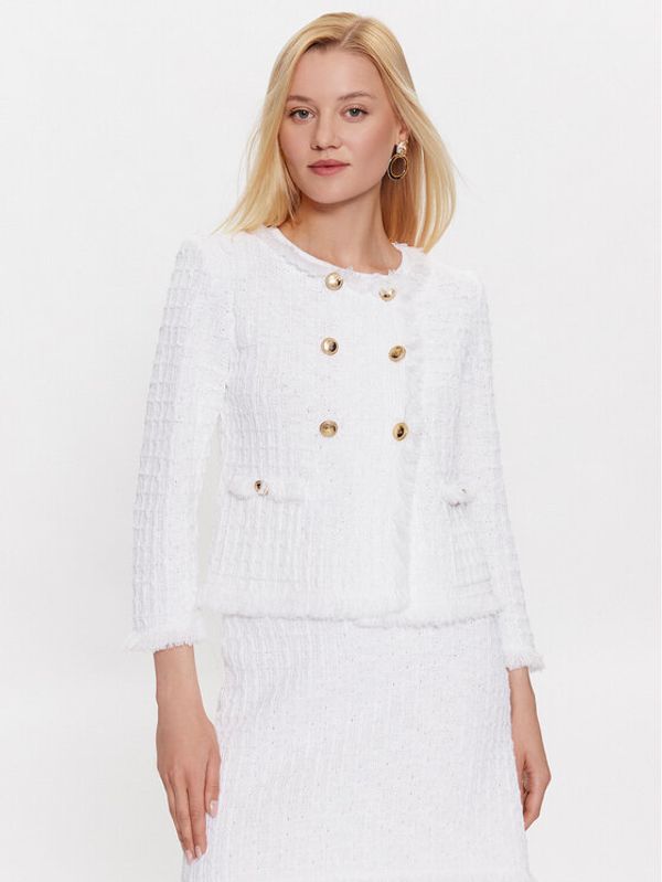 Luisa Spagnoli Luisa Spagnoli Сако Clara 57838 Бял Regular Fit