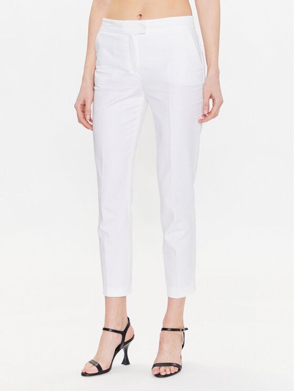 Luisa Spagnoli Luisa Spagnoli Текстилни панталони Acuto 539997 Бял Regular Fit