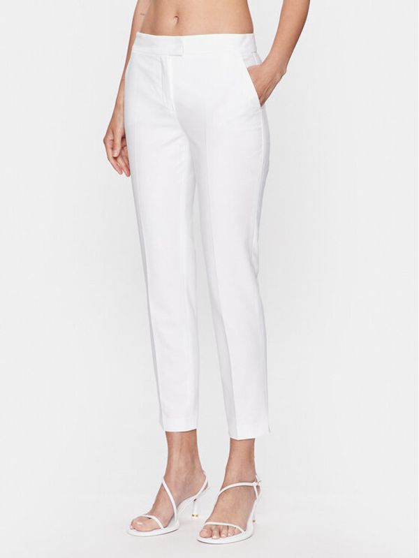 Luisa Spagnoli Luisa Spagnoli Текстилни панталони Acuto D 539997 Бял Slim Fit