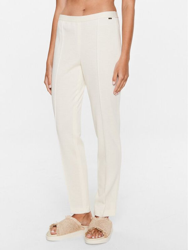 Luisa Spagnoli Luisa Spagnoli Текстилни панталони Minuendo 539802 Екрю Regular Fit