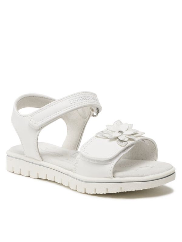 Lumberjack Lumberjack Обувки SANDAL WITH FLOWER Бял