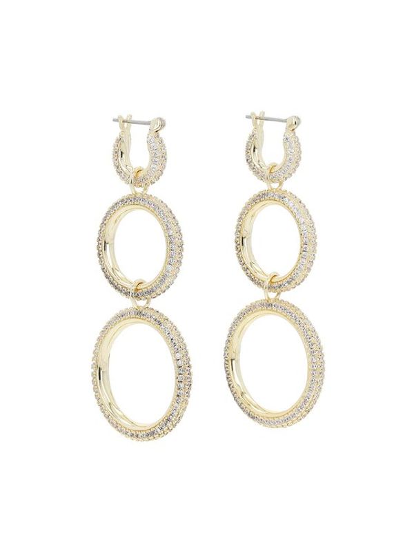 Luv AJ Luv AJ Обици Triple Pave Hoops HOL22-E-TPH-G Златист