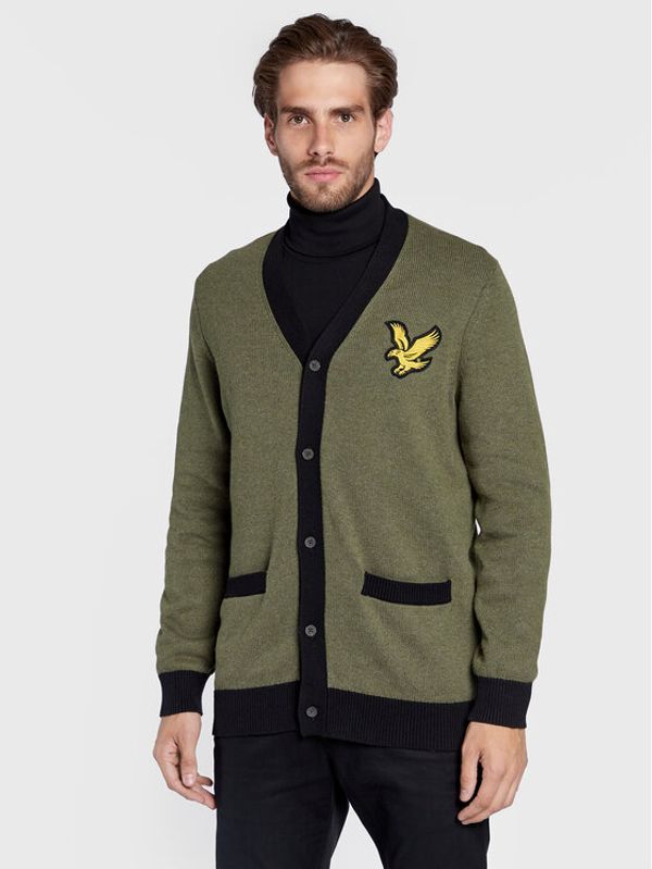 Lyle & Scott Lyle & Scott Кардиган Block Marl KN1720V Зелен Regular Fit