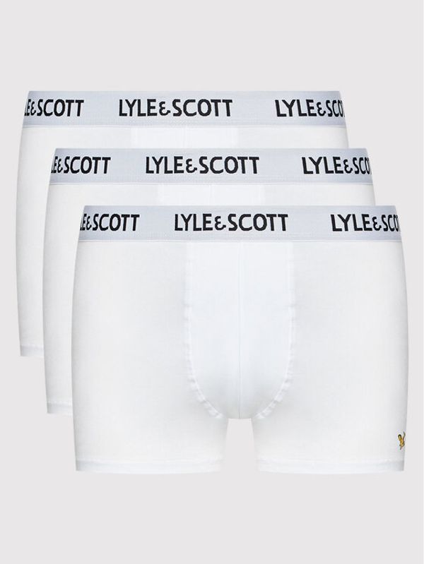 Lyle & Scott Lyle & Scott Комплект 3 чифта боксерки Barclay LSUWTC001 Бял