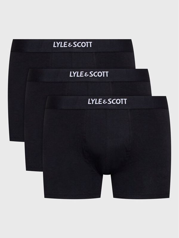 Lyle & Scott Lyle & Scott Комплект 3 чифта боксерки Nathan 154 Черен