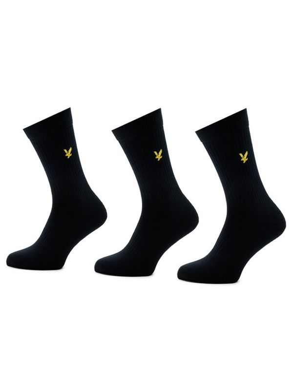 Lyle & Scott Lyle & Scott Комплект 3 чифта дълги чорапи мъжки Hamilton LS-SPRT-SK-502-2223 Черен