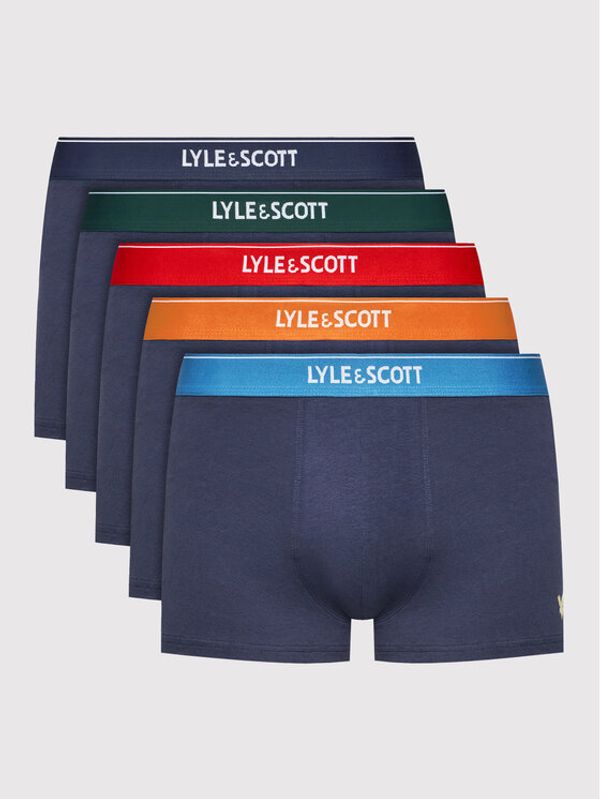 Lyle & Scott Lyle & Scott Комплект 5 чифта боксери Jackson LS5UW001 Тъмносин