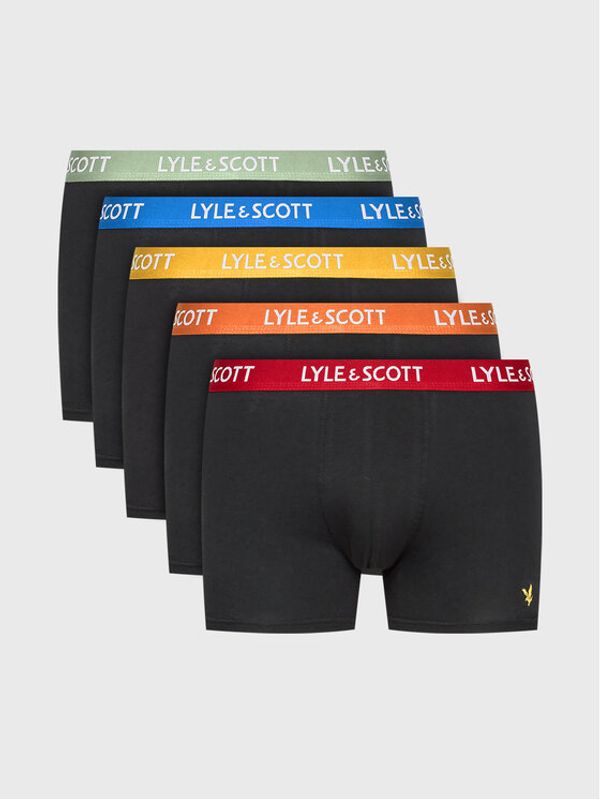 Lyle & Scott Lyle & Scott Комплект 5 чифта боксери Miller 478 Черен