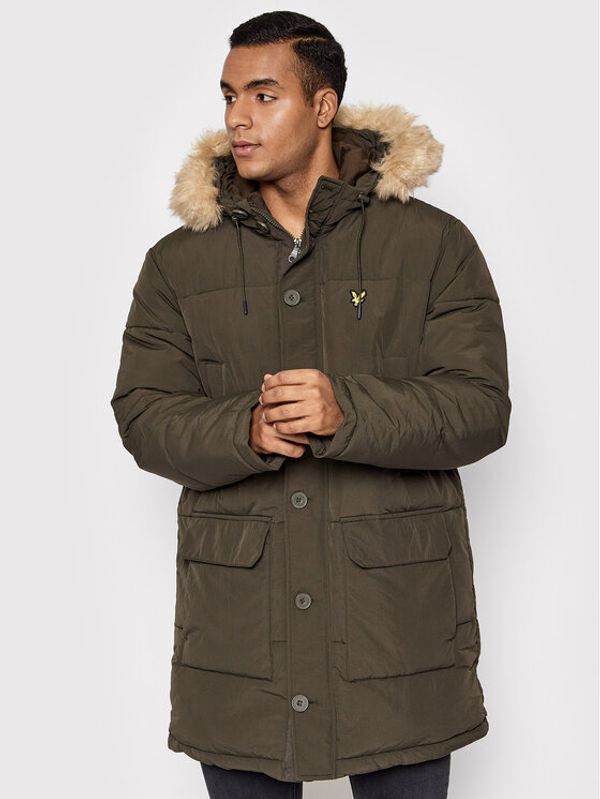Lyle & Scott Lyle & Scott Пухено яке Heavyweight Longline JK1320V Зелен Regular Fit