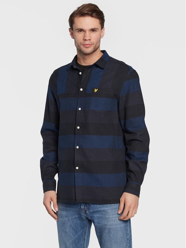 Lyle & Scott Lyle & Scott Риза Artisinal LW1603V Тъмносин Regular Fit