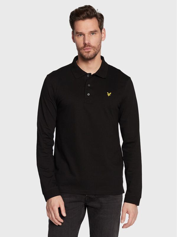 Lyle & Scott Lyle & Scott Тениска с яка и копчета LP400VOG Черен Regular Fit