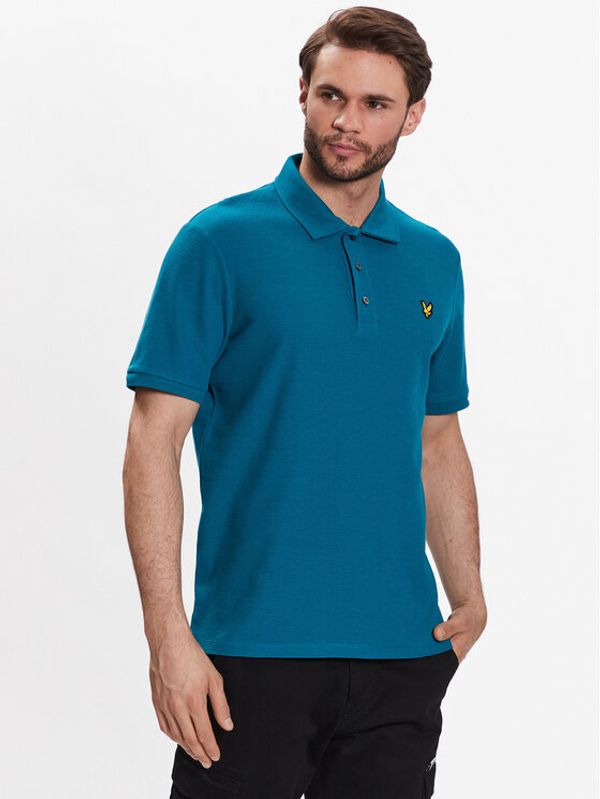 Lyle & Scott Lyle & Scott Тениска с яка и копчета Milano Trim Polo Shirt SP1812V Син Regular Fit