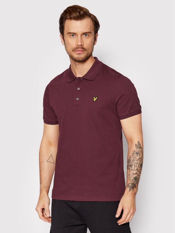Lyle & Scott Lyle & Scott Тениска с яка и копчета Plain SP400VOG Бордо Regular Fit