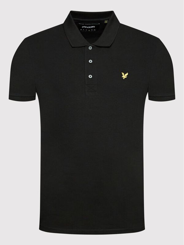 Lyle & Scott Lyle & Scott Тениска с яка и копчета Plain SP400VOG Черен Regular Fit