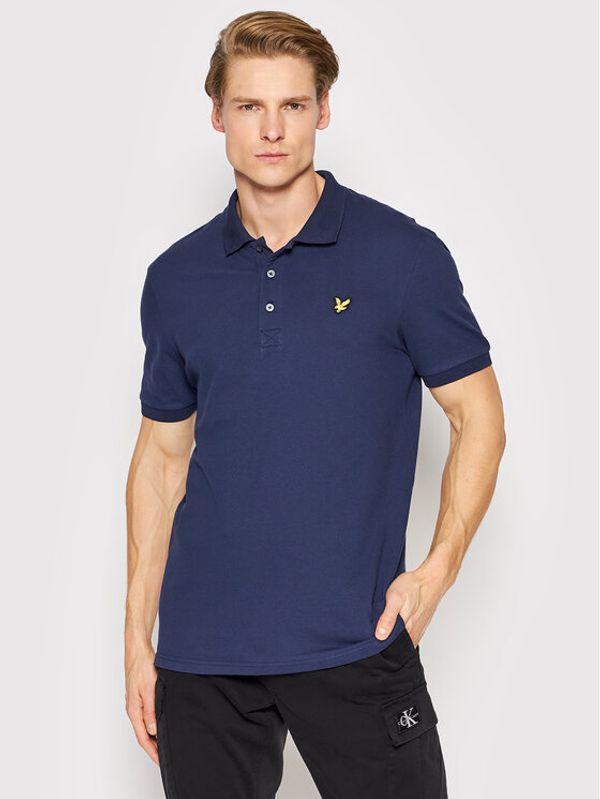 Lyle & Scott Lyle & Scott Тениска с яка и копчета Plain SP400VOG Тъмносин Regular Fit