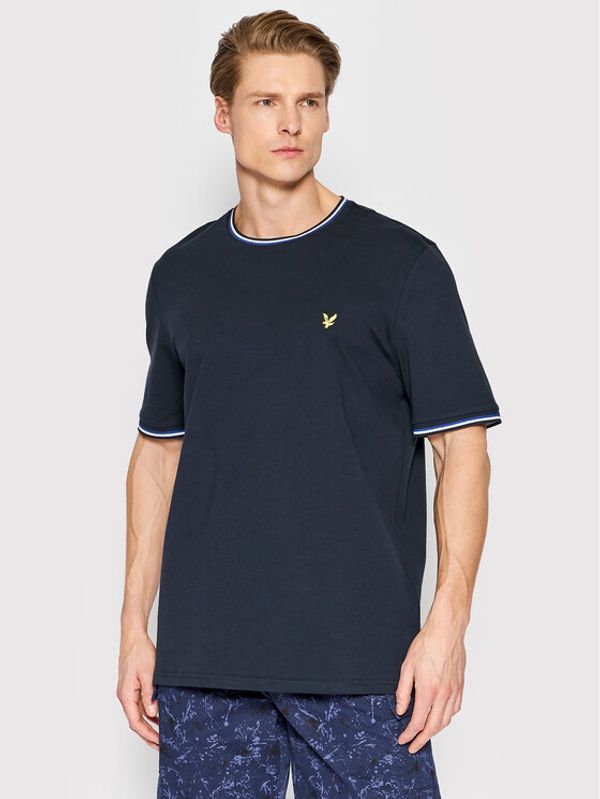 Lyle & Scott Lyle & Scott Тишърт Tipped Cuff TS1600V Тъмносин Relaxed Fit