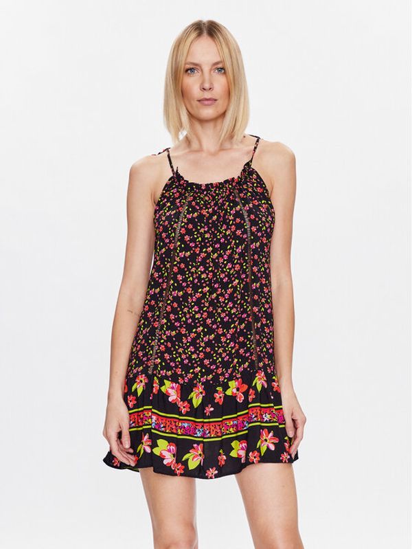 Maaji Maaji Лятна рокля 1730CSD007 Черен Regular Fit