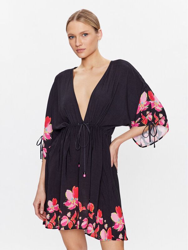 Maaji Maaji Лятна рокля 1856CPO002 Черен Relaxed Fit