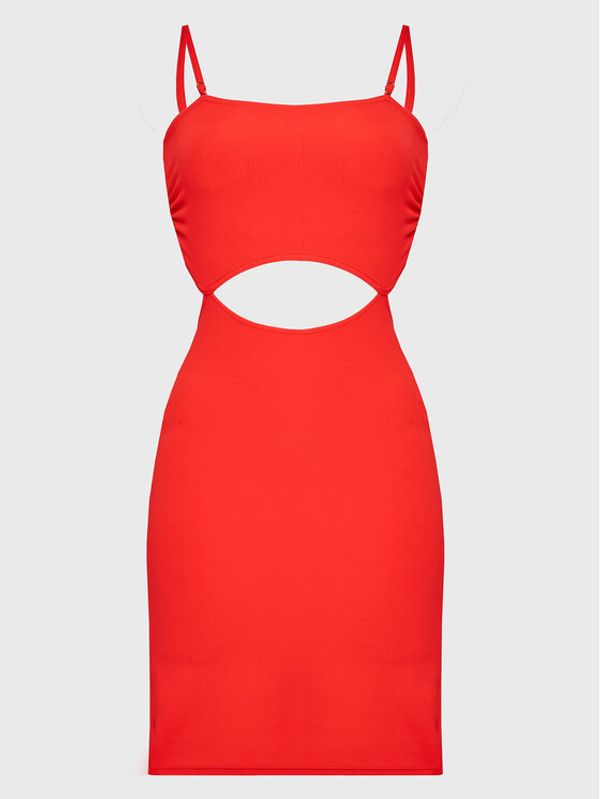 Maaji Maaji Лятна рокля 2001CSD001 Червен Slim Fit